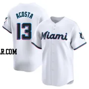 Maximo Acosta Men's Miami Marlins White Limited Home Jersey