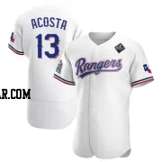 Maximo Acosta Men's Texas Rangers White Authentic Home 2023 World Series Jersey