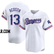 Maximo Acosta Men's Texas Rangers White Limited Home Jersey