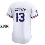 Maximo Acosta Women's Texas Rangers Gold Limited White 2024 Collection Jersey