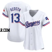 Maximo Acosta Women's Texas Rangers White Limited Home Jersey