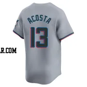 Maximo Acosta Youth Miami Marlins Gray Limited Road Jersey