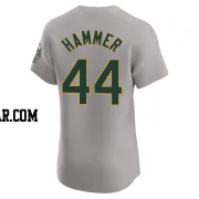 Mc Hammer Men's Oakland Athletics Gray Elite Road Jersey