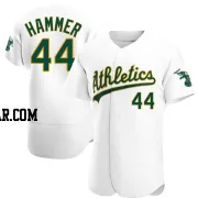 Mc Hammer Men's Oakland Athletics White Authentic Home Jersey