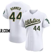 Mc Hammer Men's Oakland Athletics White Elite Home Jersey