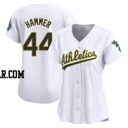 Mc Hammer Women's Oakland Athletics White Limited Home Jersey