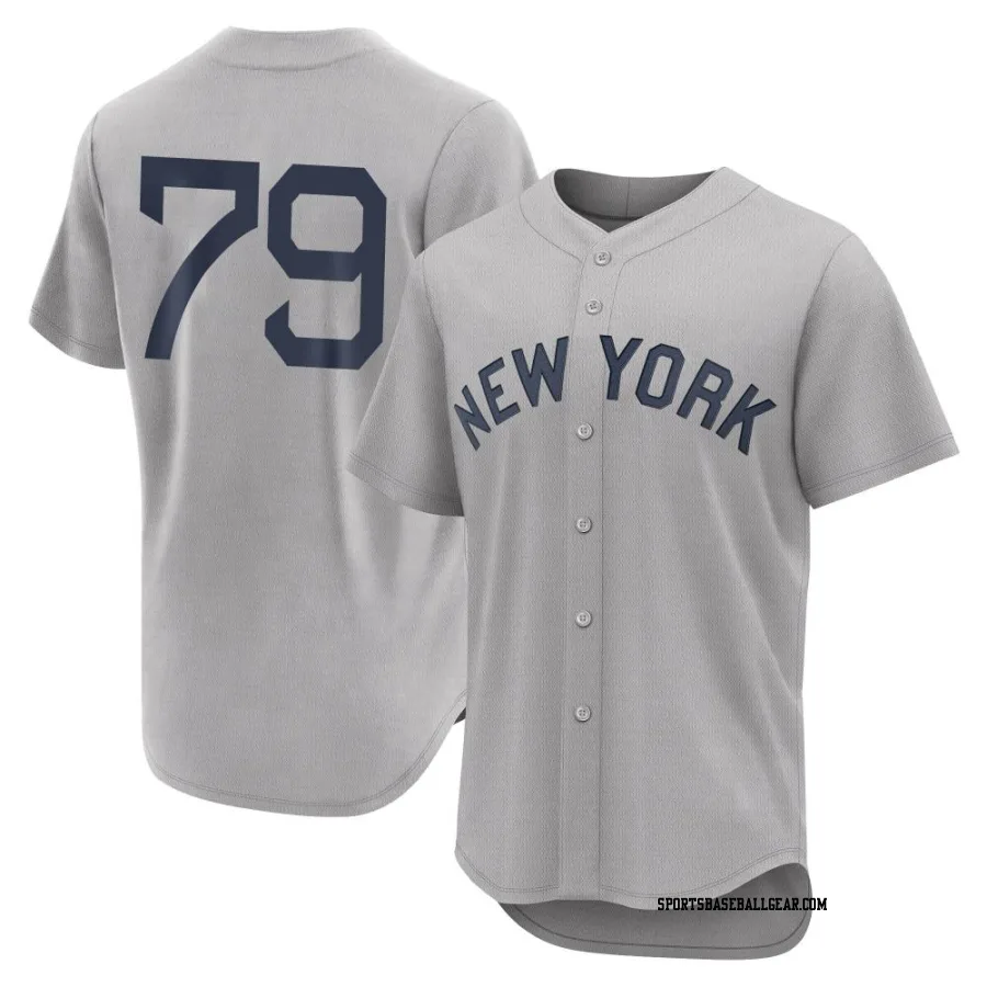 McKinley Moore Men's New York Yankees Gray Authentic 2021 Field of Dreams Jersey