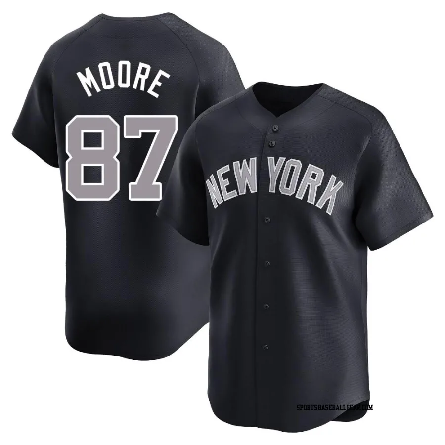 McKinley Moore Men's New York Yankees Navy Limited Alternate Jersey