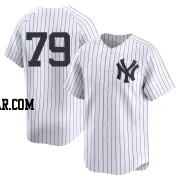 McKinley Moore Men's New York Yankees White Limited Yankee Home 2nd Jersey