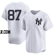 McKinley Moore Men's New York Yankees White Limited Yankee Home 2nd Jersey