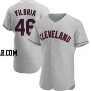 Meibrys Viloria Men's Cleveland Guardians Gray Authentic Road Jersey