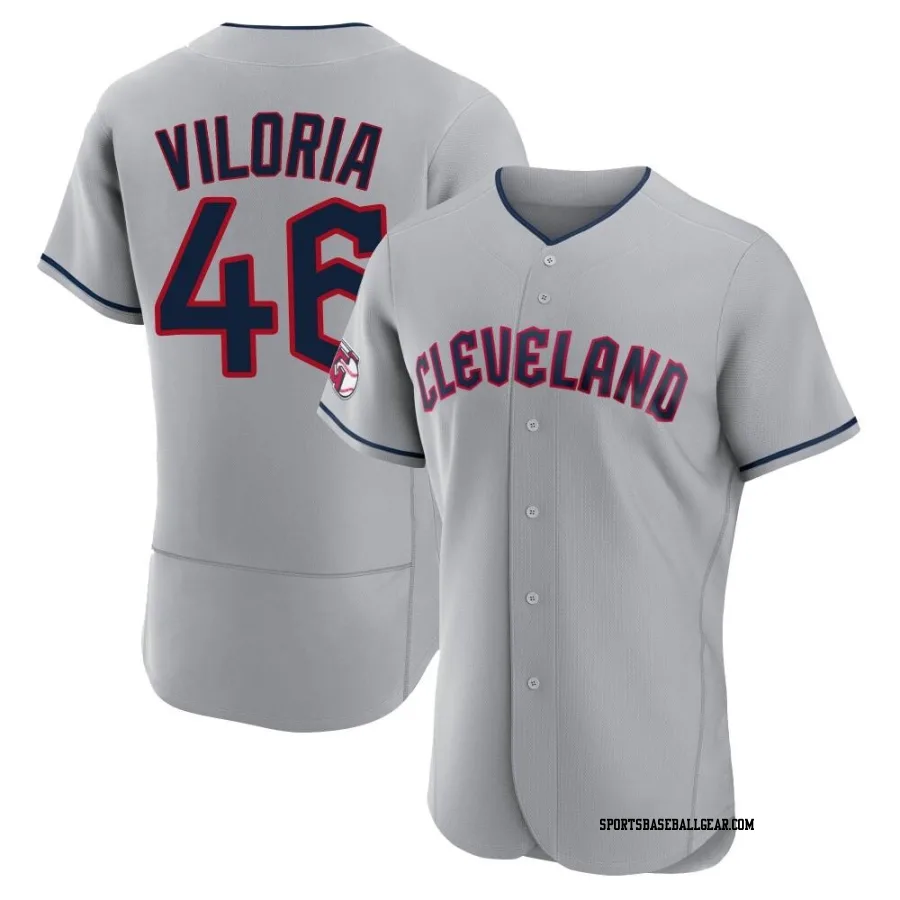 Meibrys Viloria Men's Cleveland Guardians Gray Authentic Road Jersey