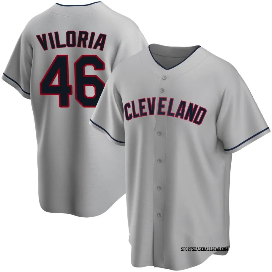 Meibrys Viloria Men's Cleveland Guardians Gray Replica Road Jersey