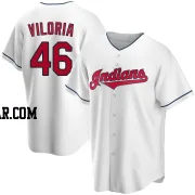 Meibrys Viloria Men's Cleveland Guardians White Replica Home Jersey