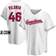 Meibrys Viloria Men's Cleveland Guardians White Replica Home Jersey