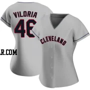 Meibrys Viloria Women's Cleveland Guardians Gray Authentic Road Jersey