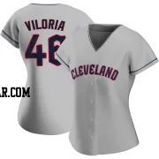 Meibrys Viloria Women's Cleveland Guardians Gray Authentic Road Jersey