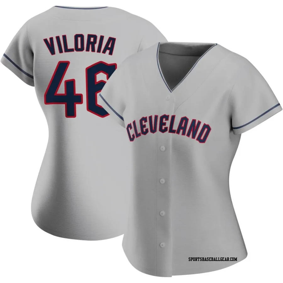 Meibrys Viloria Women's Cleveland Guardians Gray Authentic Road Jersey