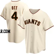 Mel Ott Men's San Francisco Giants Cream Replica Home Jersey