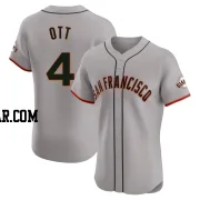 Mel Ott Men's San Francisco Giants Gray Elite Road Jersey