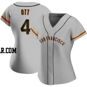 Mel Ott Women's San Francisco Giants Gray Authentic Road Jersey