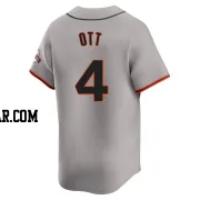 Mel Ott Youth San Francisco Giants Gray Limited Away Jersey