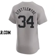 Mel Stottlemyre Men's New York Yankees Gray Elite Road Jersey