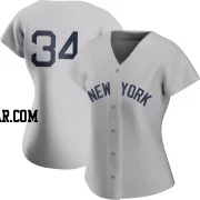 Mel Stottlemyre Women's New York Yankees Gray Replica 2021 Field of Dreams Jersey