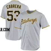 Melky Cabrera Men's Pittsburgh Pirates Gray Replica Road Jersey