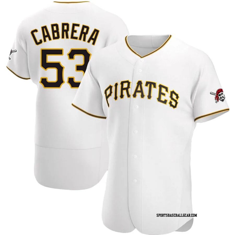 Melky Cabrera Men's Pittsburgh Pirates White Authentic Home Jersey