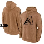 Men's Arizona Diamondbacks Brown 2023 Salute to Service Club Pullover Hoodie