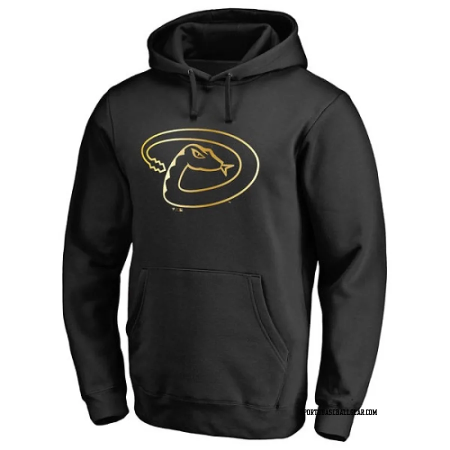 Men's Arizona Diamondbacks Gold Collection Pullover Hoodie - Black