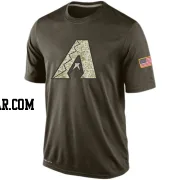 Men's Arizona Diamondbacks Olive Dri-Fit Salute To Service KO Performance T-Shirt