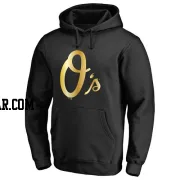 Men's Baltimore Orioles Gold Collection Pullover Hoodie - Black