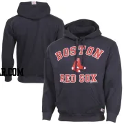 Men's Boston Red Sox Navy Blue Stitches Fastball Fleece Pullover Hoodie -