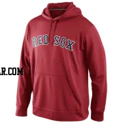 Men's Boston Red Sox Red KO Wordmark Perfomance Hoodie -