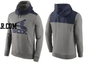 Men's Chicago White Sox Gray Cooperstown Collection Hybrid Pullover Hoodie