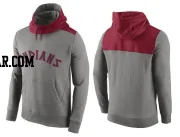 Men's Cleveland Guardians Gray Cooperstown Collection Hybrid Pullover Hoodie