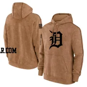 Men's Detroit Tigers Brown 2023 Salute to Service Club Pullover Hoodie