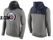 Men's Detroit Tigers Gray Cooperstown Collection Hybrid Pullover Hoodie