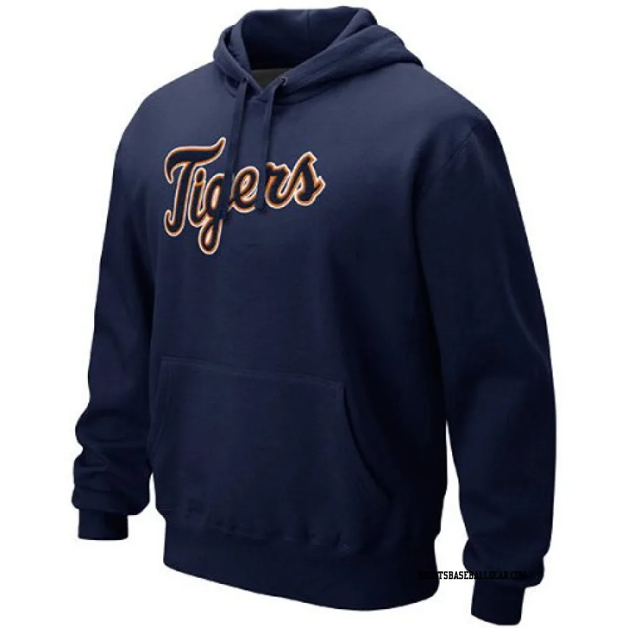 Men's Detroit Tigers Navy Classic 1.2 Pullover Hoodie