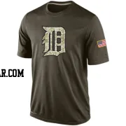 Men's Detroit Tigers Olive Dri-Fit Salute To Service KO Performance T-Shirt