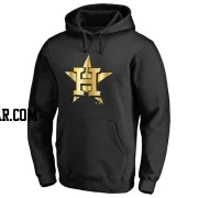 Men's Houston Astros Gold Collection Pullover Hoodie - Black