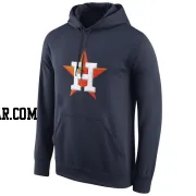 Men's Houston Astros Navy Logo Performance Pullover Hoodie -