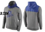 Men's Kansas City Royals Gray Cooperstown Collection Hybrid Pullover Hoodie