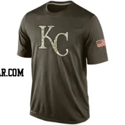 Men's Kansas City Royals Olive Dri-Fit Salute To Service KO Performance T-Shirt