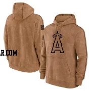 Men's Los Angeles Angels Brown 2023 Salute to Service Club Pullover Hoodie