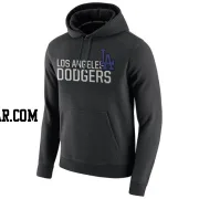 Men's Los Angeles Dodgers Black L.A. Club Fleece Pullover Hoodie -