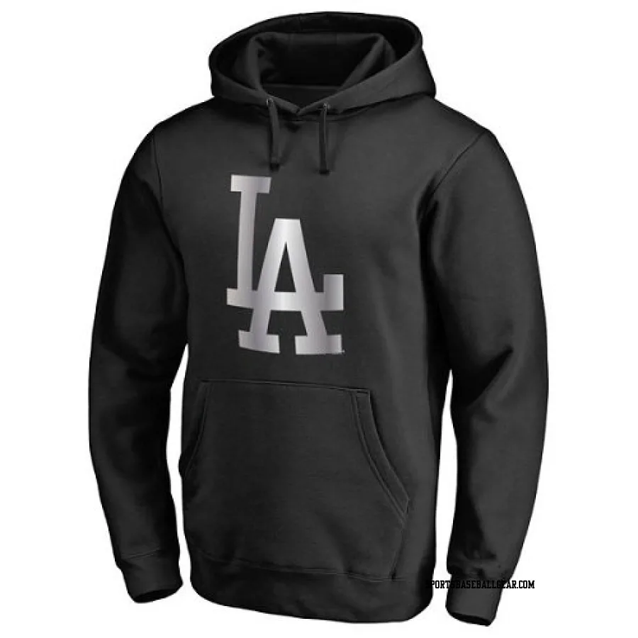 Men's Los Angeles Dodgers Black L.A. Platinum Collection Pullover Hoodie -