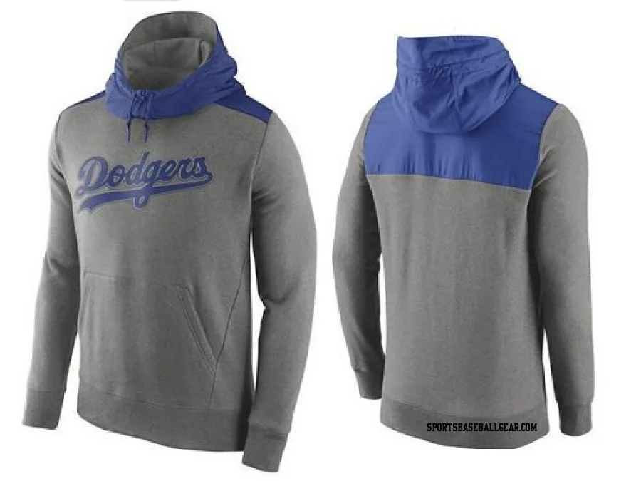 Men's Los Angeles Dodgers Gray Hybrid Hoodie